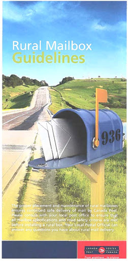 cover of guidelines pamphlet with photo of rural mailbox
