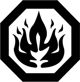 flammable label logo