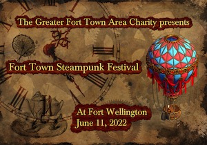 fort town steampunk festival logo